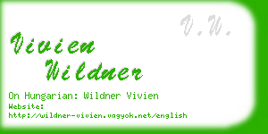 vivien wildner business card